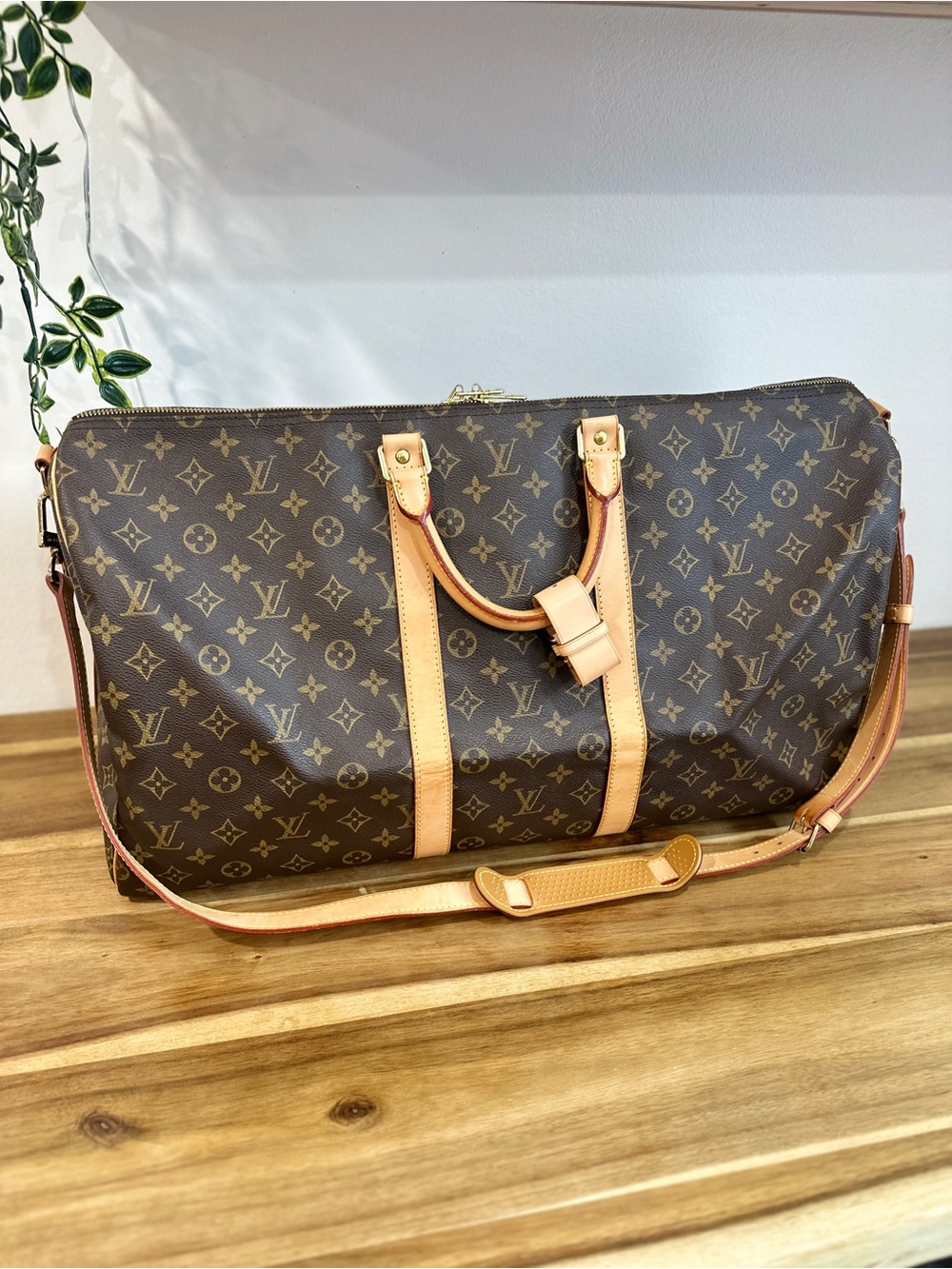 LOUIS VUITTON BANDOULIERE 55 MONOGRAM CANVAS - Picture 4 of 16